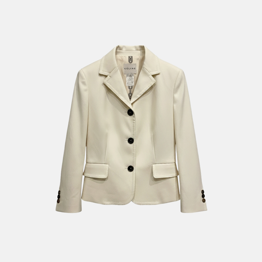 Super Flea Market+Celine+White Blazer+ Skirt+ Set+Alexandra Maria Lara2